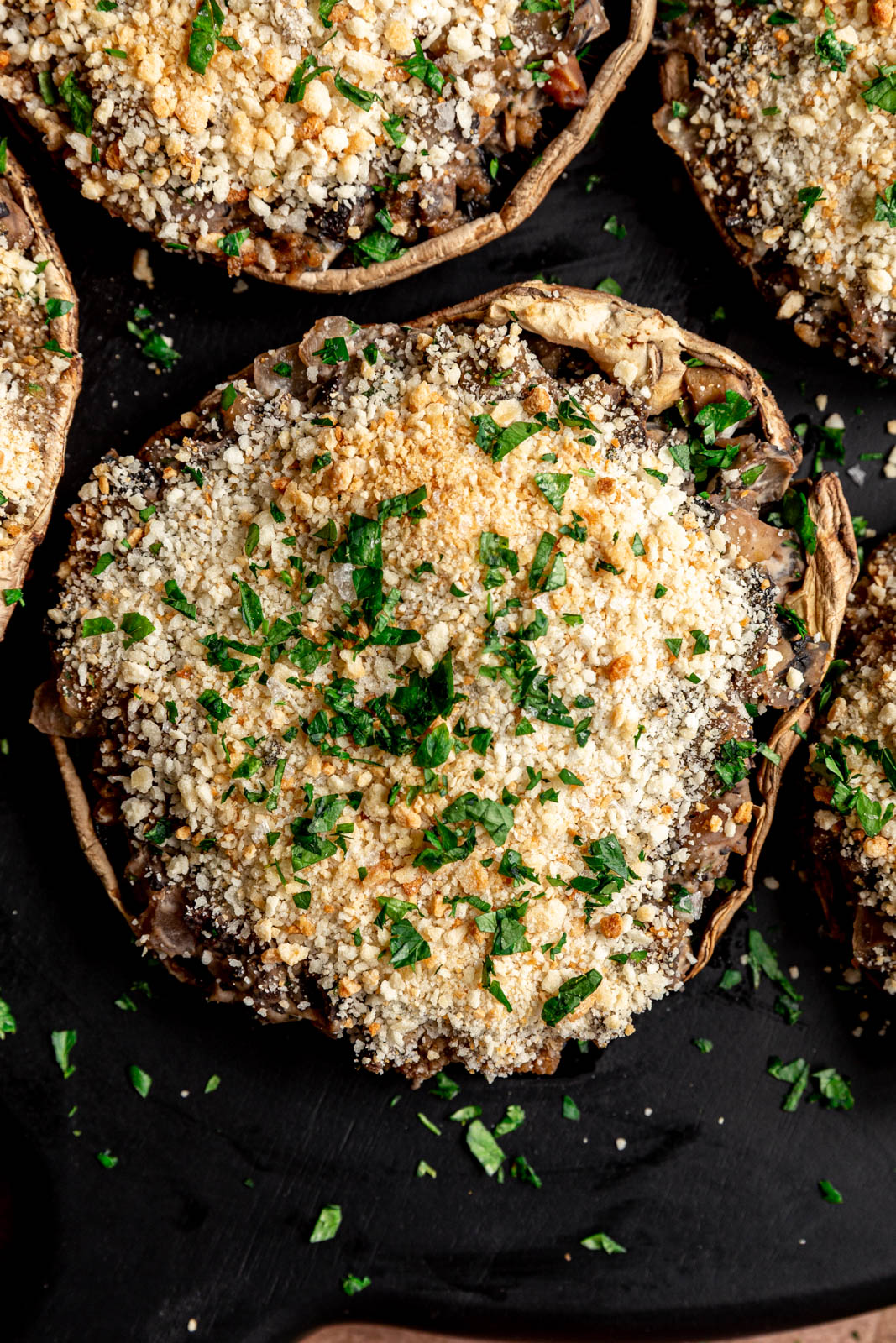 Vegan Stuffed Portobello Mushrooms